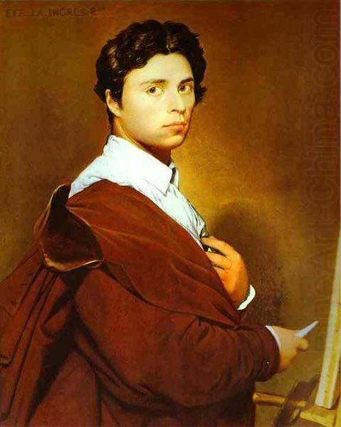 Self portrait at age 24, Jean Auguste Dominique Ingres